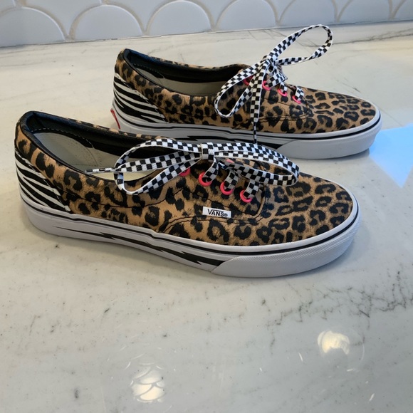 Vans Cheetah Zebra Checkered - Picture 1 of 6